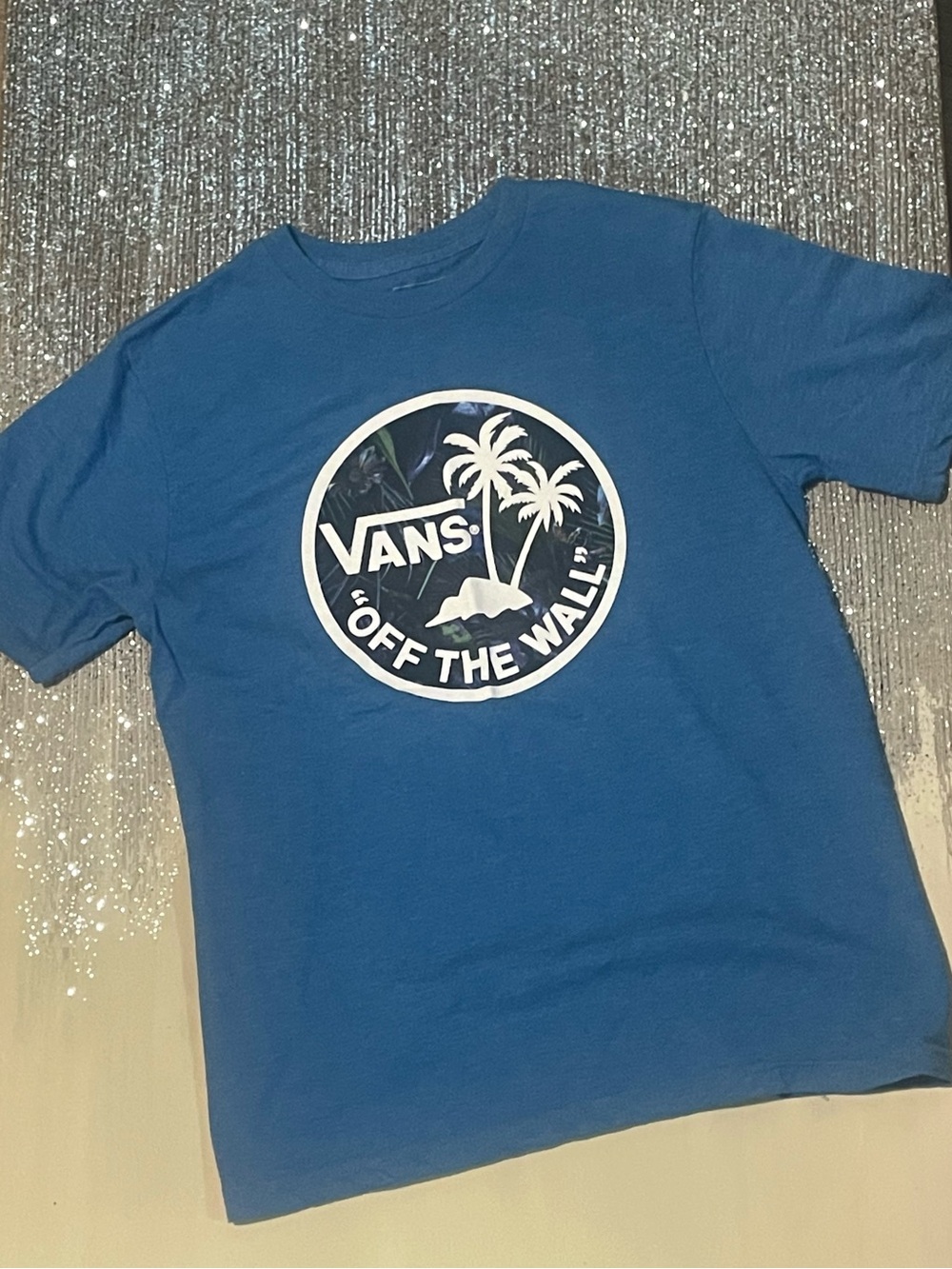 Brand new blue vans off the wall T-shirt size medium